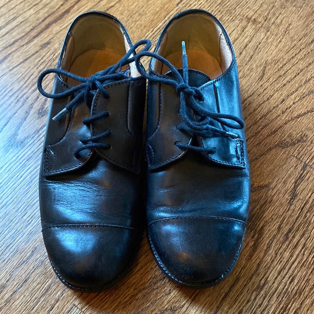 Crewcuts black dress shoes size 11